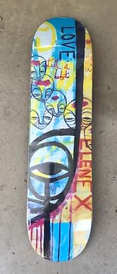 Elenex Love By Kris Markovich Skateboard Deck in Assorted Stains - M I L O S P O R T