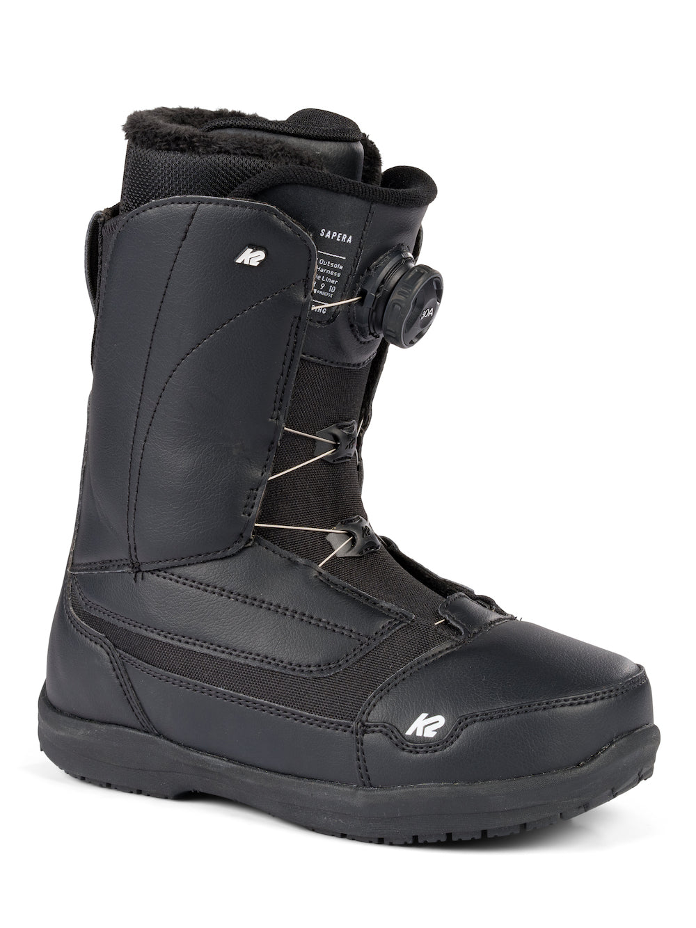 K2 Sapera Womens Snowboard Boot in Black 2023 - M I L O S P O R T