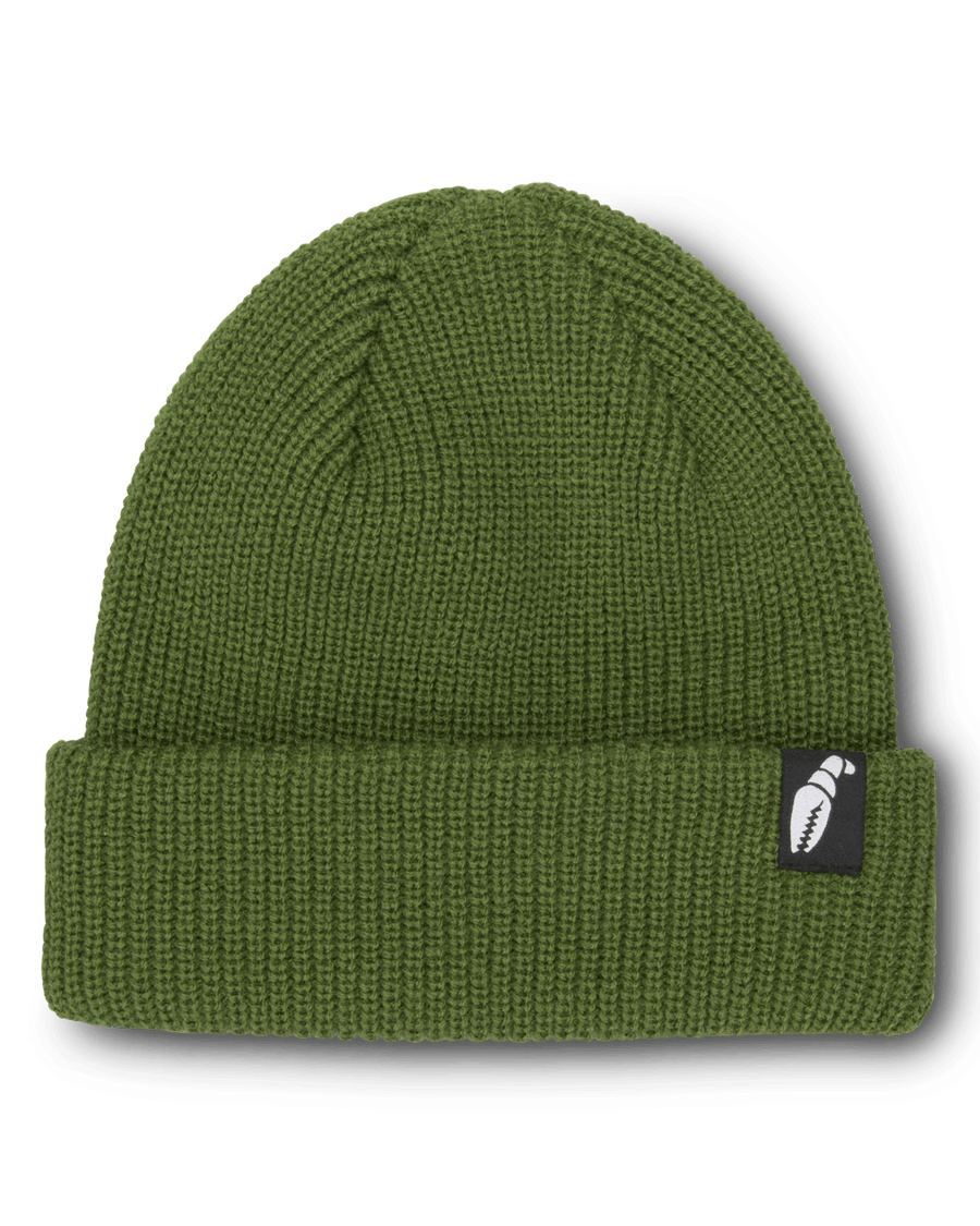 2022 Crab Grab Claw Label Beanie in Army Green