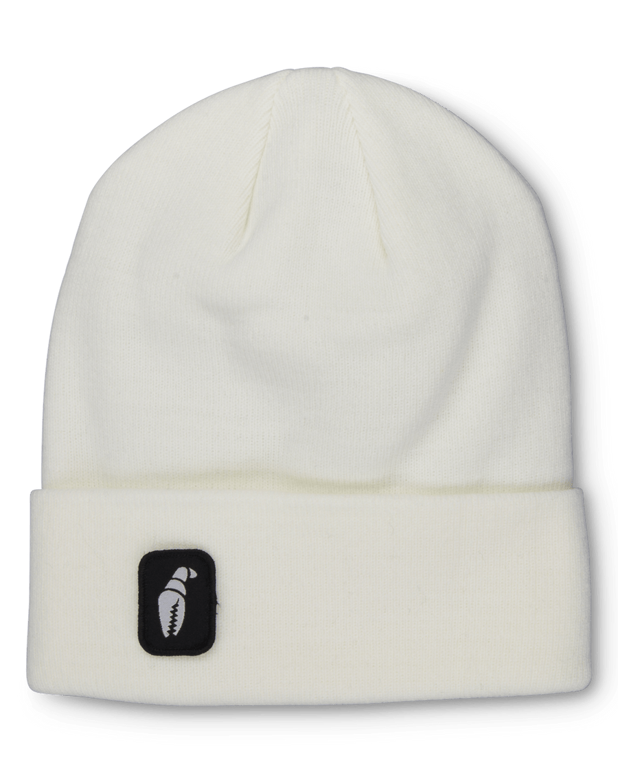 2022 Crab Grab Tall Claw Beanie in White