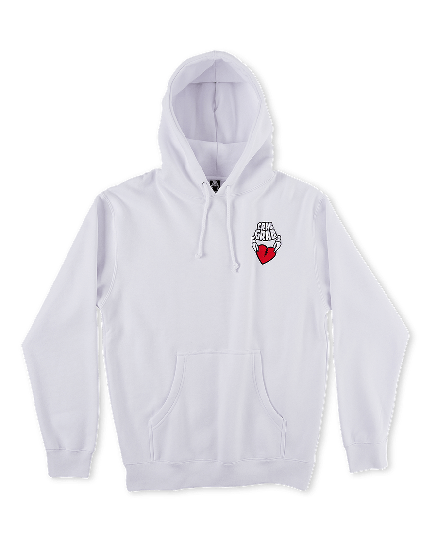 2022 Crab Grab Heart Breaker Hoodie in White