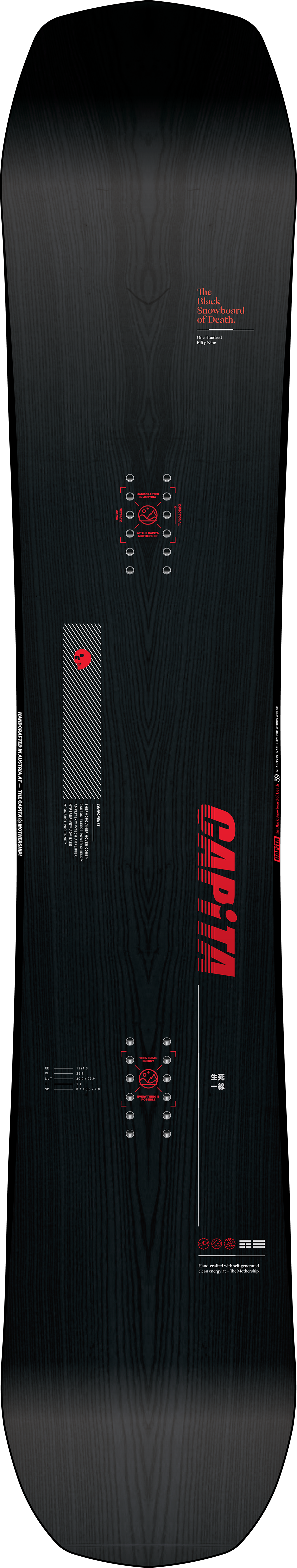 Capita The Black Snowboard Of Death Wide Snowboard 2024 - M I L O S P O R T