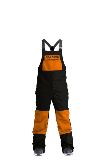 2022 Airblaster Freedom Bib Snow Pant in Black Fire
