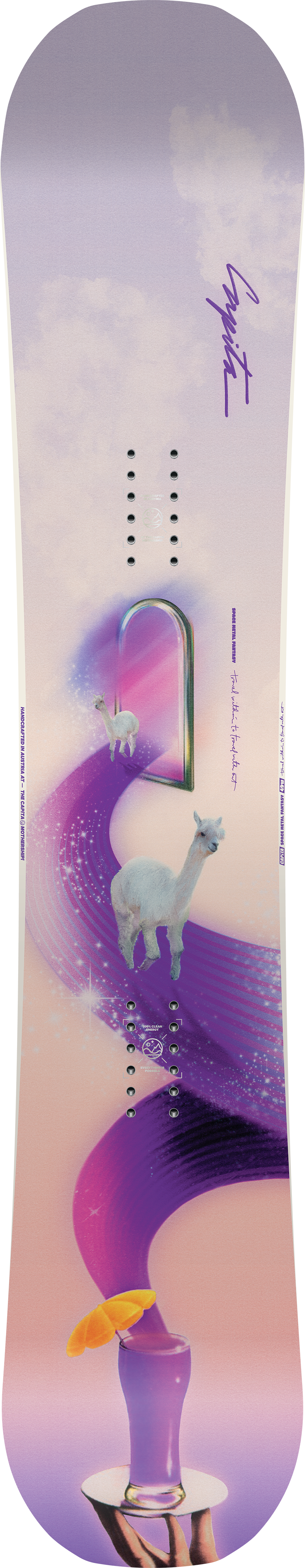 Capita Space Metal Fantasy Wide Womens Snowboard 2024 - M I L O S P O R T