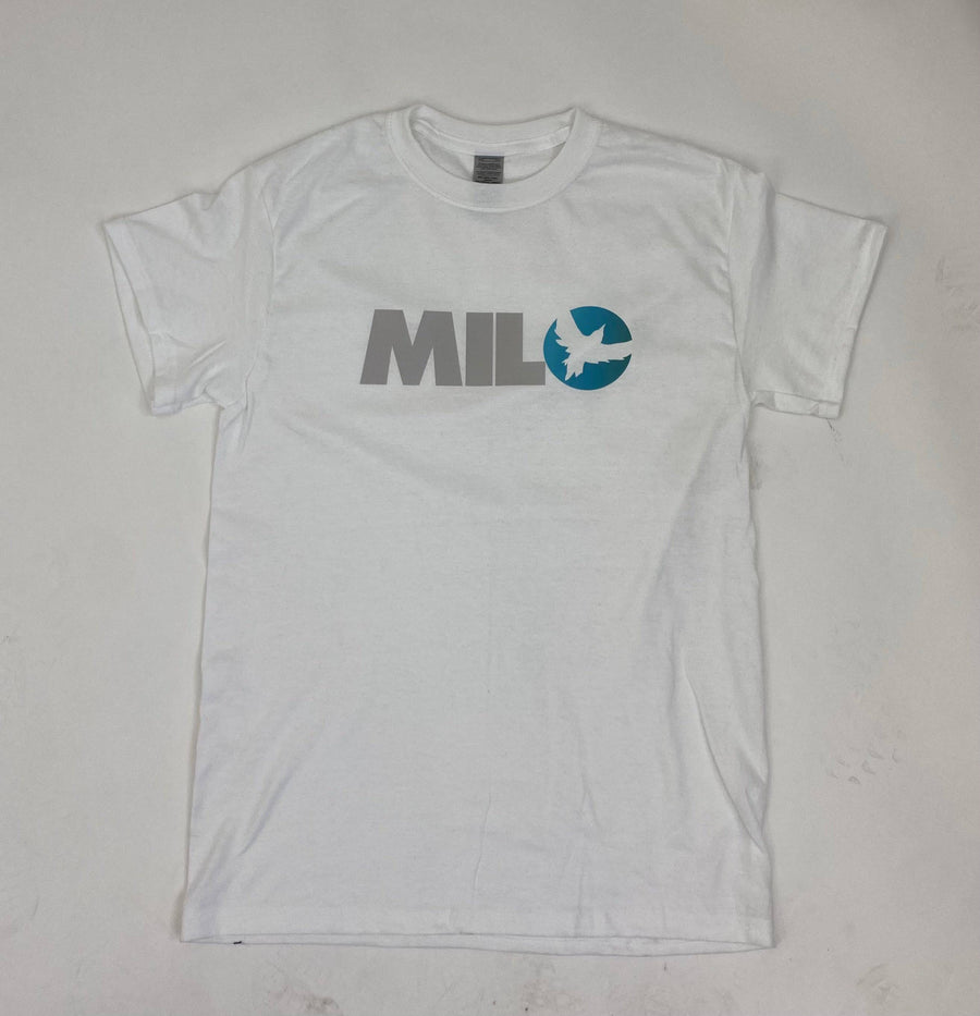 Milosport Block Logo Bird Shirt in White