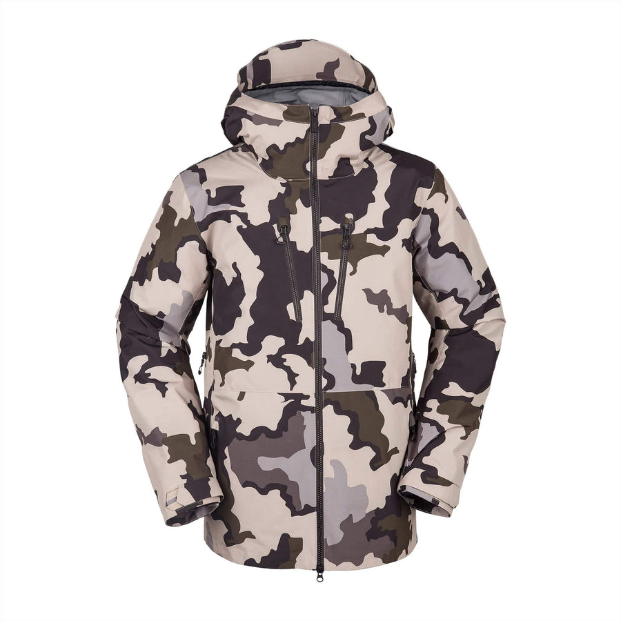 2022 Volcom Tds Inf Gore-Tex Jacket in Drill Khaki front