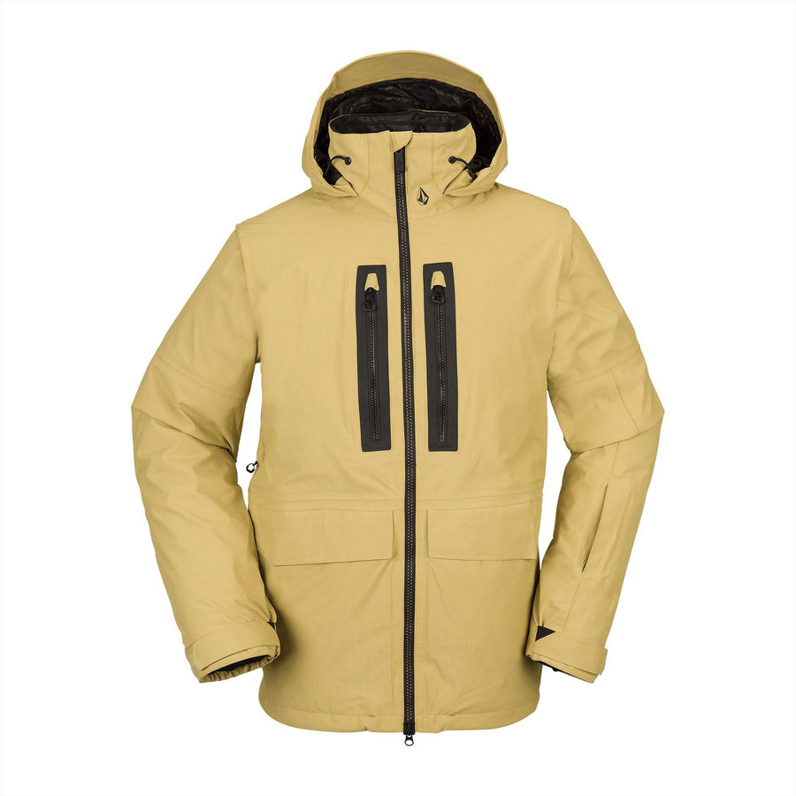 2022 Volcom Stone Gore-Tex Jacket in Gold front