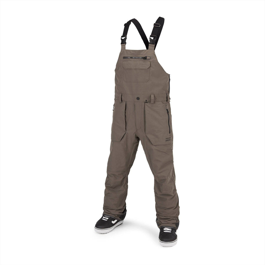 2022 Volcom Rain Gore Bib Overall in Dark Teak