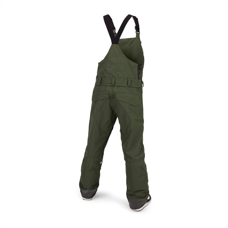 2022 Volcom Rain Gore Bib Overall in Saturated Green