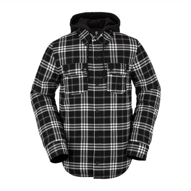 2022 Volcom Field Insulated Flannel Jacket in Black - M I L O S P O R T