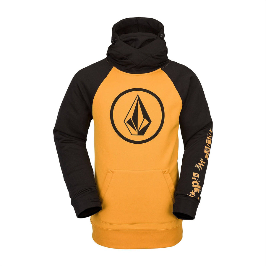 2022 Volcom Hydro Riding Hoodie in Resin Gold