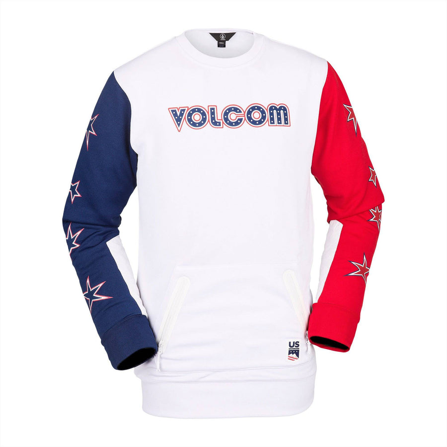 2022 Volcom Let It Storm Crew Fleece in Olympic Blue