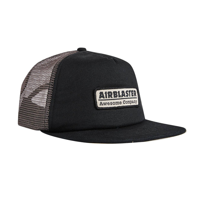 Airblaster Gas Station Trucker Hat in Black and Shark 2023 - M I L O S P O R T