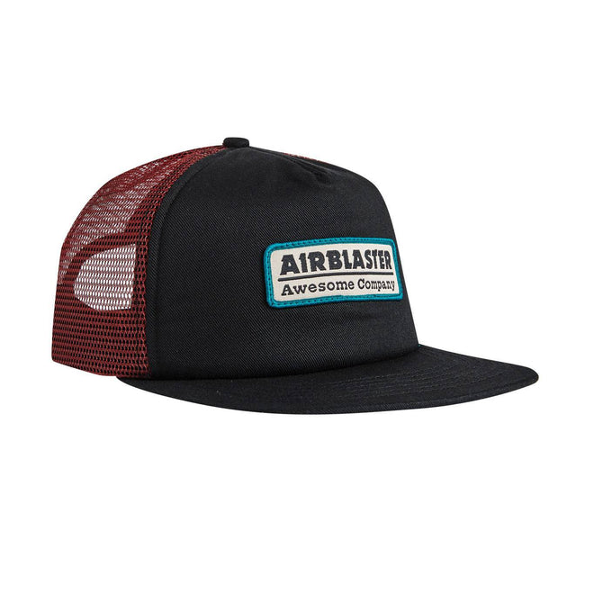 Airblaster Gas Station Trucker Hat in Black and Eggplant 2023