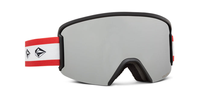 2022 Volcom Garden Snow Goggle in Iconic Stone Frames with a Silver Chrome Lens and a Yellow Bonus Lens - M I L O S P O R T