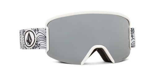 2022 Volcom Garden Snow Goggle in OP Cheetah Frames with a Silver Chrome Lens and a Yellow Bonus Lens