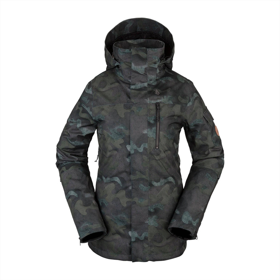 2022 Volcom Womens Vault 4-In-1 Jacket in Covert Green