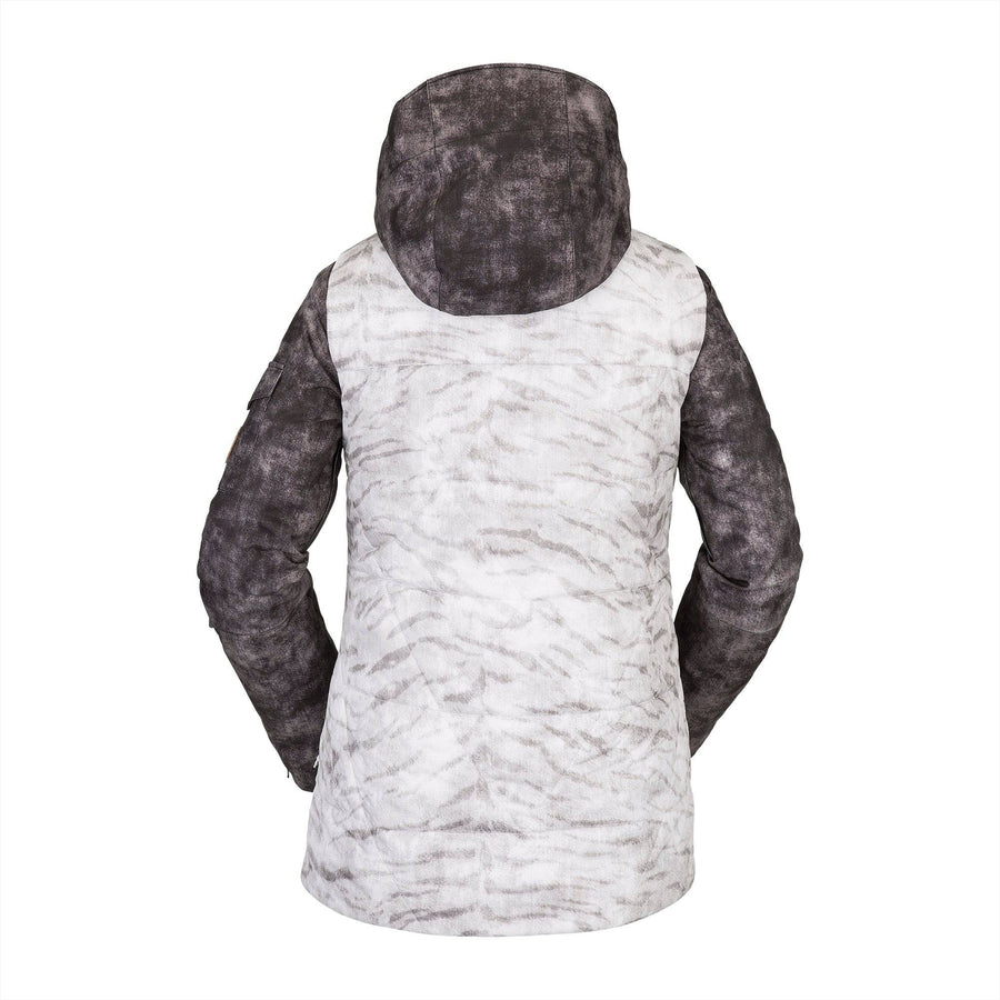 2022 Volcom Womens Vault 4-In-1 Jacket in White Tiger