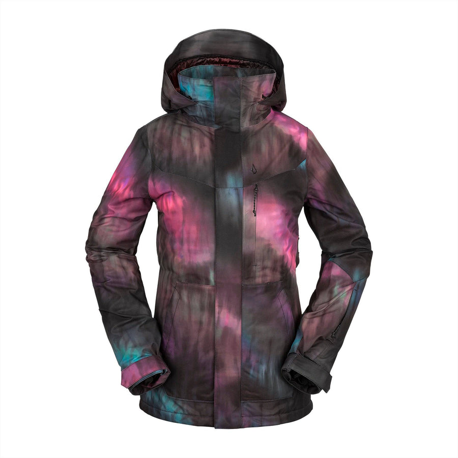 2022 Volcom Womens Pine 2L Tds Inf Jacket in Blue Tie-Dye