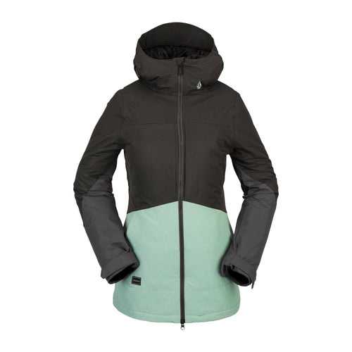 2022 Volcom Womens Strayer Insulated Jacket in Black Green - M I L O S P O R T
