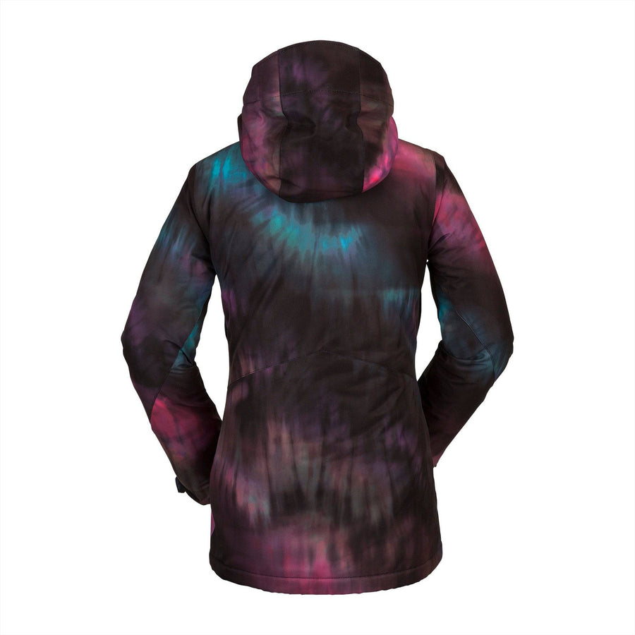 2022 Volcom Womens Strayer Insulated Jacket in Blue Tie-Dye