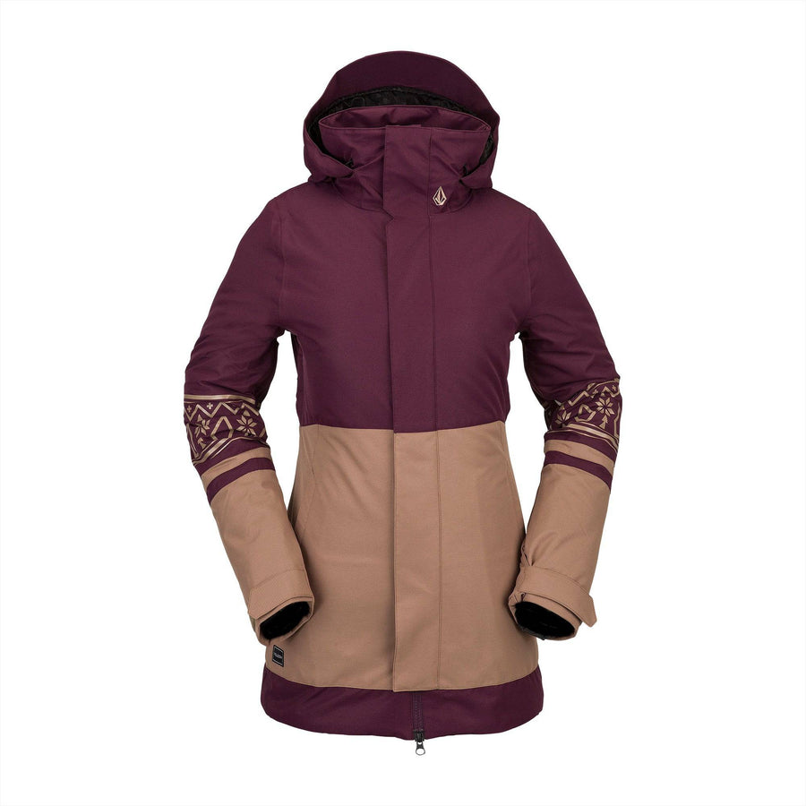 2022 Volcom Womens Westland Insulated Jacket in Merlot