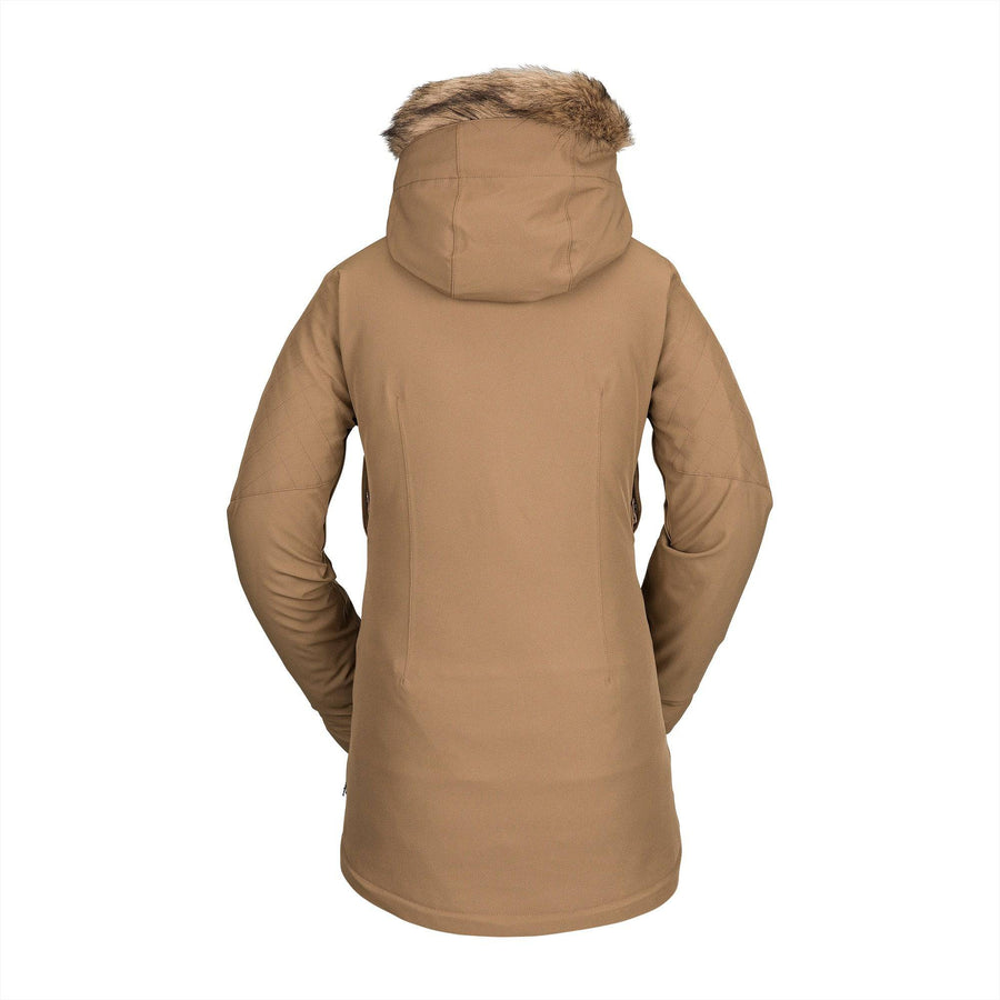 2022 Volcom Womens Shadow Insulated Jacket in Coffee