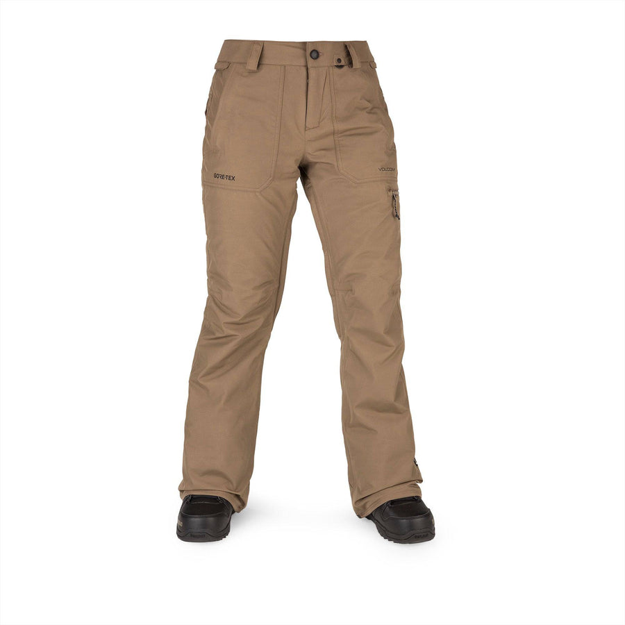 2022 Volcom Womens Knox Insulated Gore-Tex Pant in Coffee