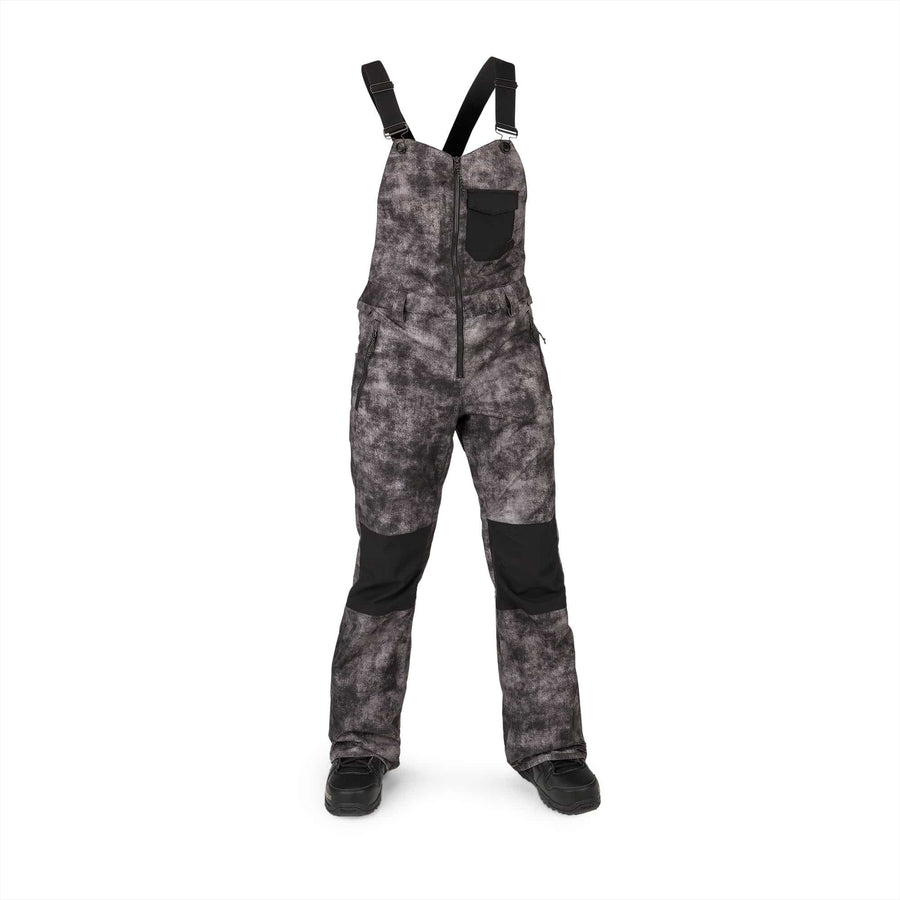 2022 Volcom Womens Swift Bib Overall in Acid Black