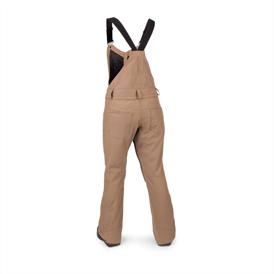 2022 Volcom Womens Swift Bib Overall in Coffee