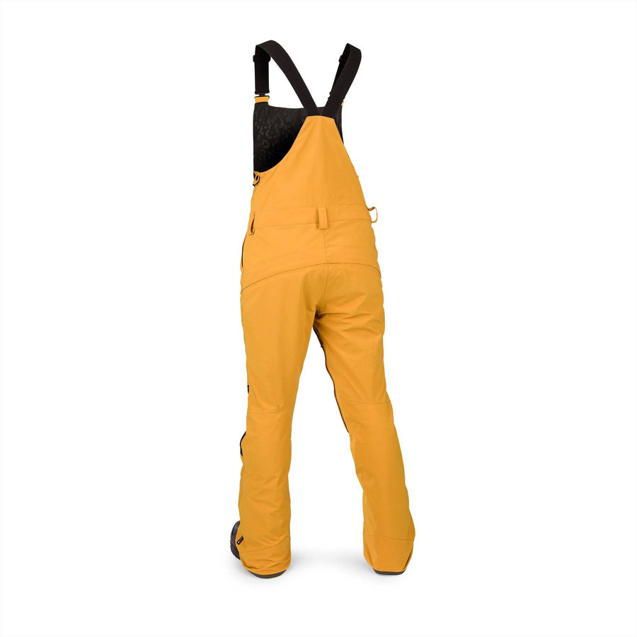 2022 Volcom Womens Elm Stretch Gore Bib Overall in Resin Gold