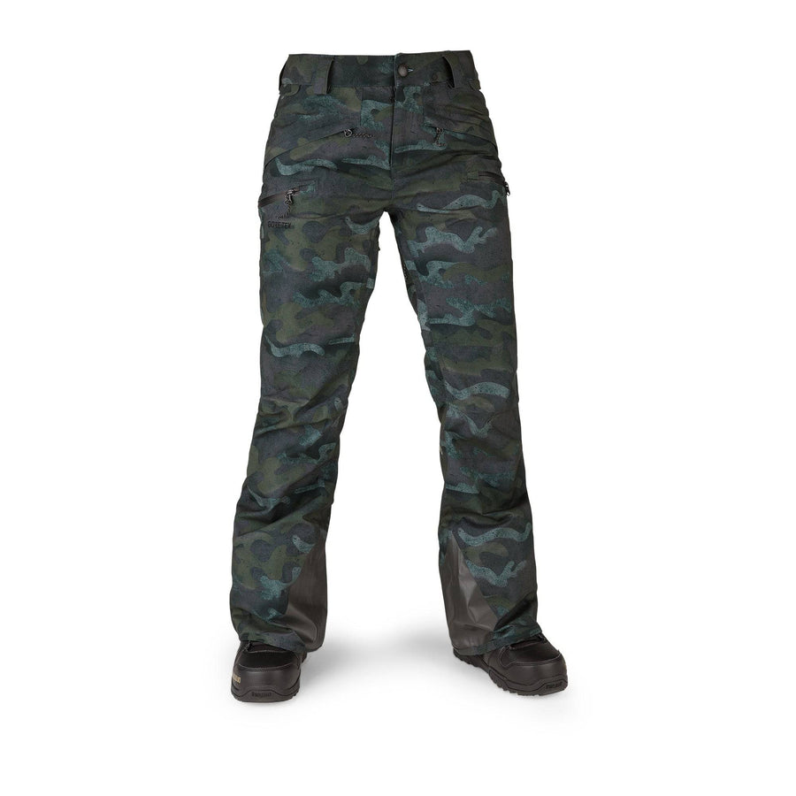 2022 Volcom Womens Flor Stretch Gore Pant in Covert Green