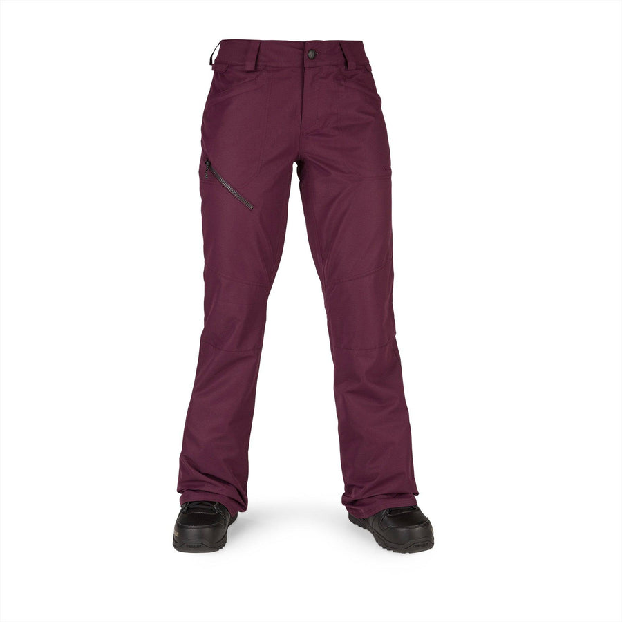 2022 Volcom Womens Hallen Pant in Merlot