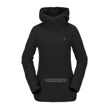 2022 Volcom Womens Polartec Mid Hoody in Black