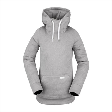 2022 Volcom Womens Yerba Pullover Fleece in Heather Grey
