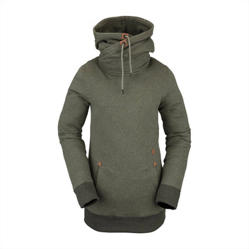 2022 Volcom Womens Tower Pullover Fleece in Dusty Green