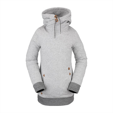 2022 Volcom Womens Tower Pullover Fleece in White