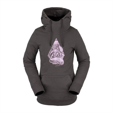 2022 Volcom Womens Costus Pullover Fleece in Dark Grey