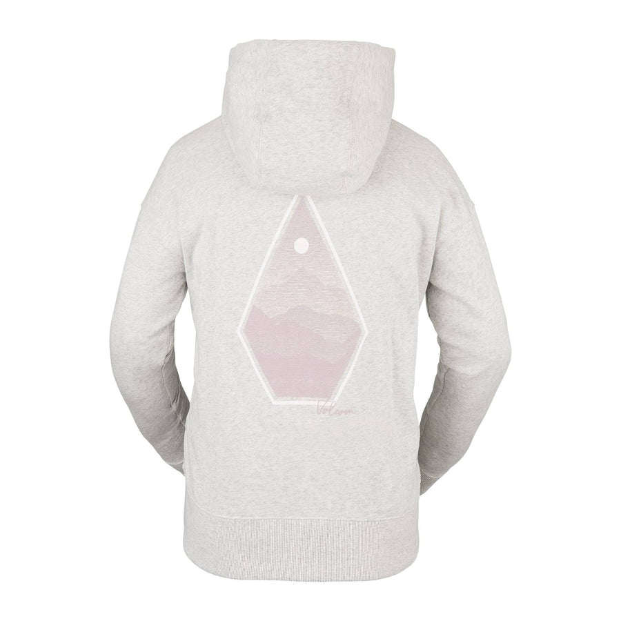 2022 Volcom Womens Vol Peak Pullover Fleece in Ash Heather