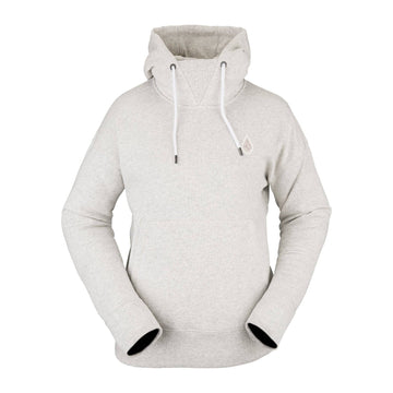 2022 Volcom Womens Vol Peak Pullover Fleece in Ash Heather