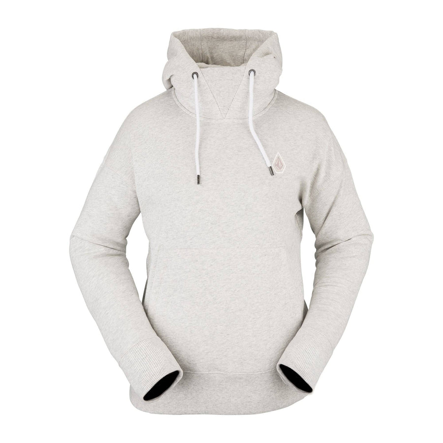 2022 Volcom Womens Vol Peak Pullover Fleece in Ash Heather