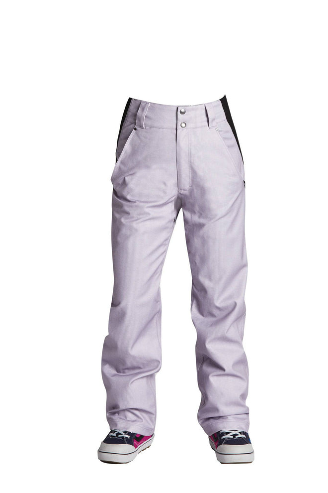 Airblaster High Waisted Trouser Pant in Dark Lavender Cord Stripe 2023 - M I L O S P O R T