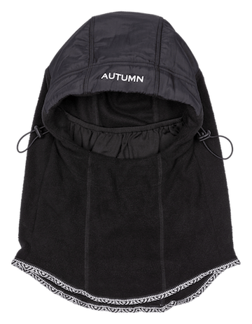 2022 Autumn Hi Tek Hood Facemask in Black