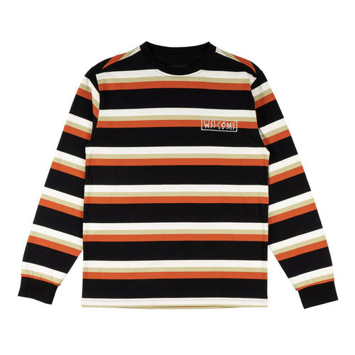 Welcome Medius Stripe Long Sleeve Shirt in Harvest - M I L O S P O R T