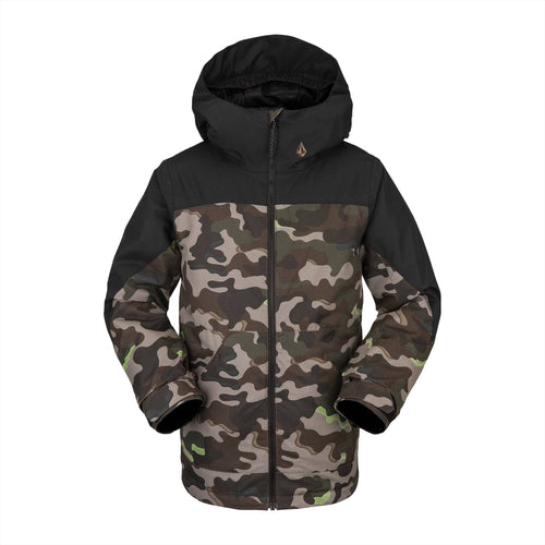 2022 Volcom Kids Vernon Insulated Jacket in Army Camo - M I L O S P O R T