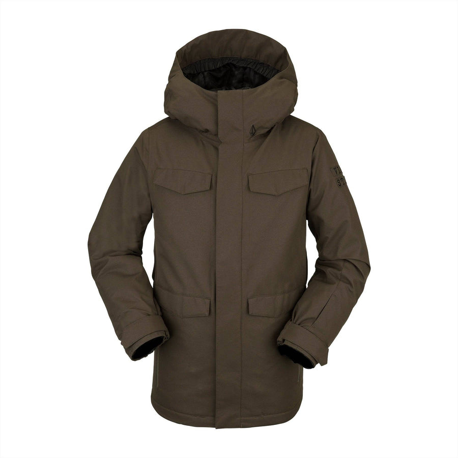 2022 Volcom Kids Caddoc Insulated Jacket in Black Military
