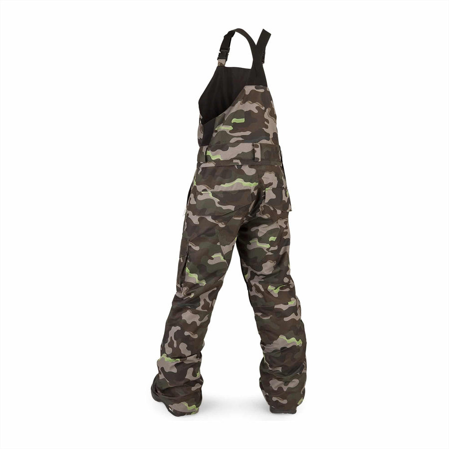 2022 Volcom Kids Barkley Bib Overall in Army Camo