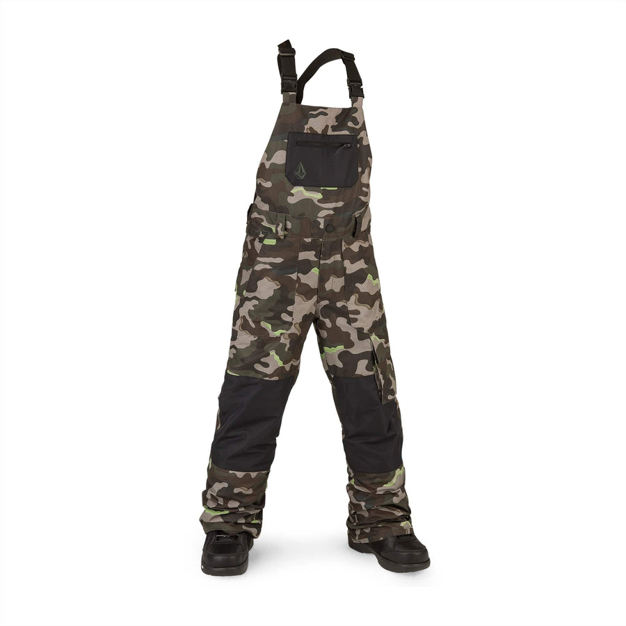 2022 Volcom Kids Barkley Bib Overall in Army Camo