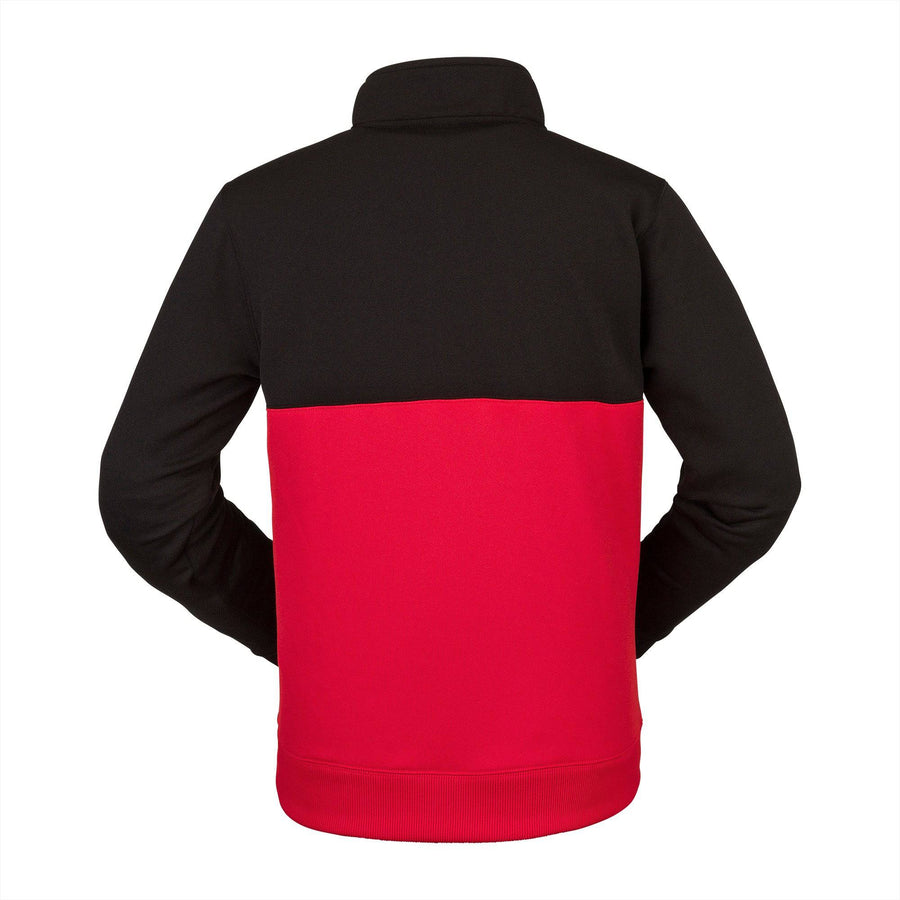 2022 Volcom Kids Stone 1/4 Zip Fleece in Red