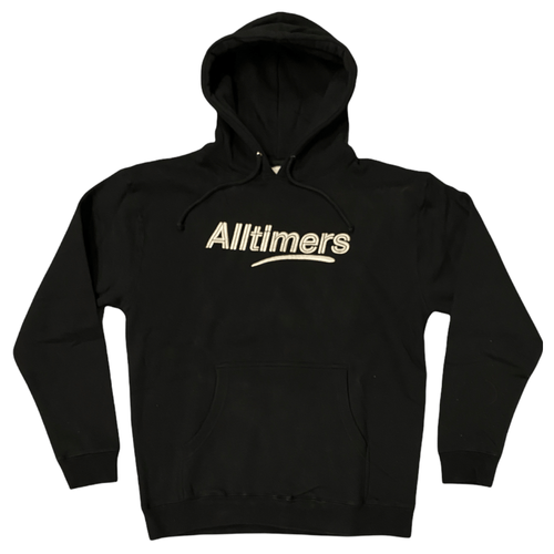 Alltimers Estate Embroidered Hoody in Black and Silver - M I L O S P O R T